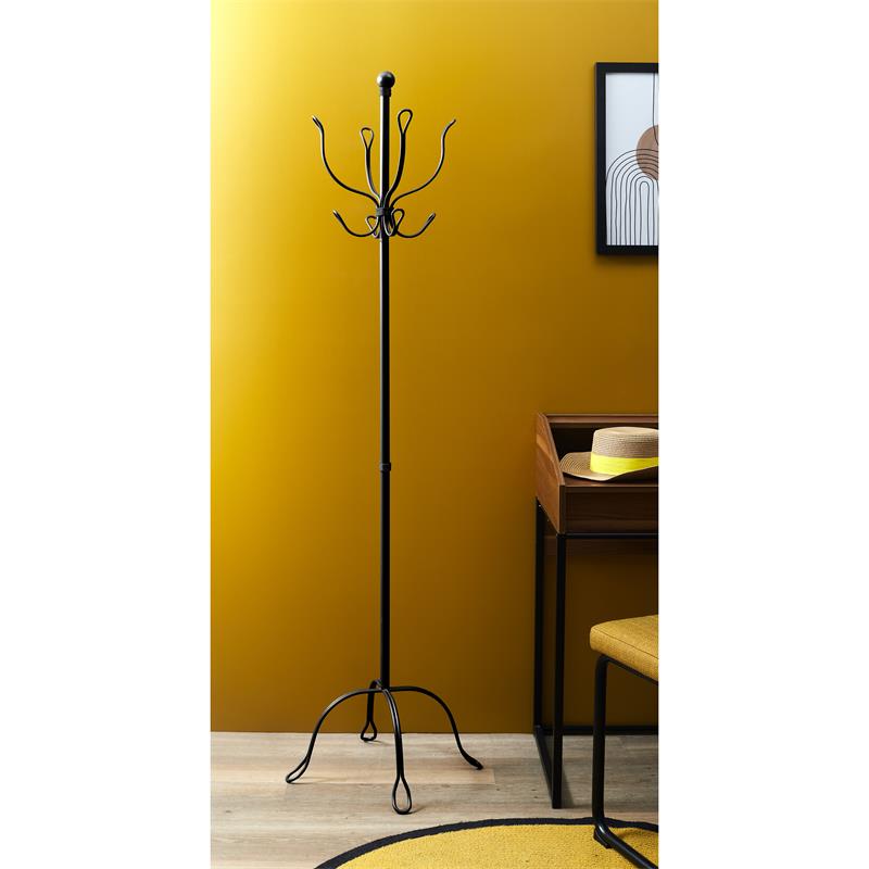 Porte-manteau - Home Deco Factory - Vintage - Métal - Noir - 3