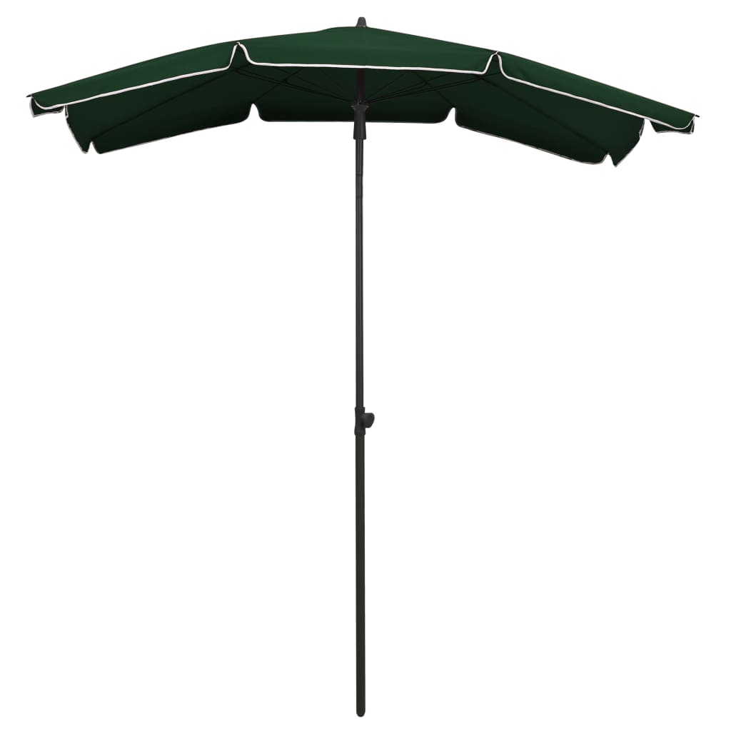 VidaXL Ombrellone Con Palo - Ombrellone Da Giardino Con Palo 200x130 Cm Nero 93754682