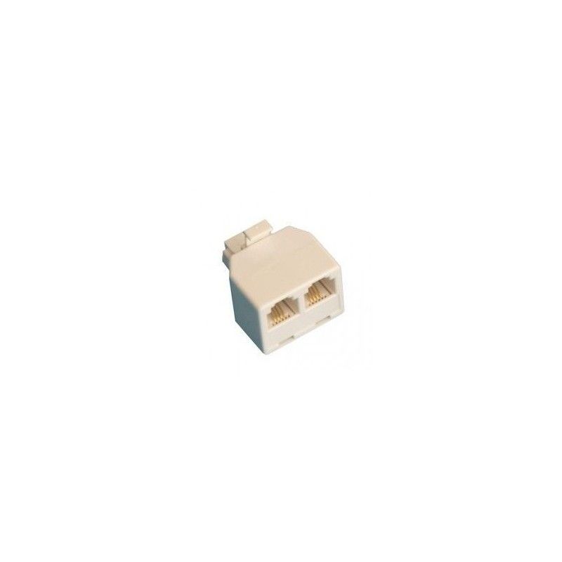 Câble Rallonge Téléphonique RJ11 20 M - Prise Modulaire 6P2C, Fils Blancs, Pour Téléphone Fixe