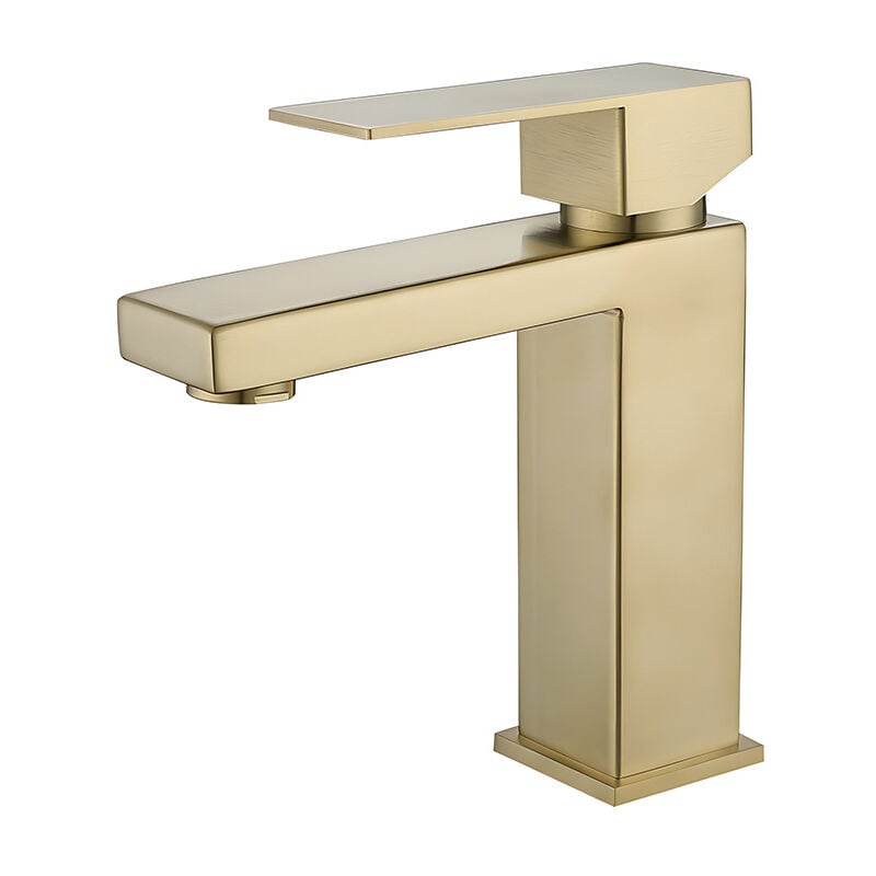 Bateria umywalkowa, bateria łazienkowa, nowoczesna, kreatywna bateria umywalkowa, perlator, czysta z 2 elastycznymi przewodami o długości 60 cm