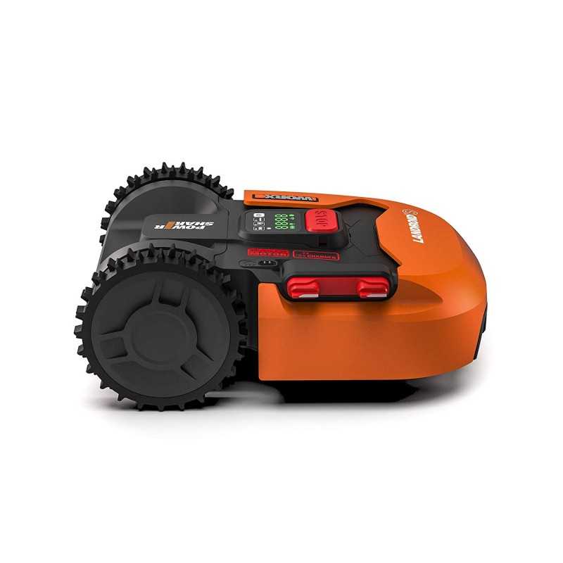 Worx Tagliaerba Robot da Giardino Landroid Wr143E, Rasaerba Elettrico a Batteria 20 V, Tosaerba 3 Lame Mobili, Comando Wi-Fi - 3