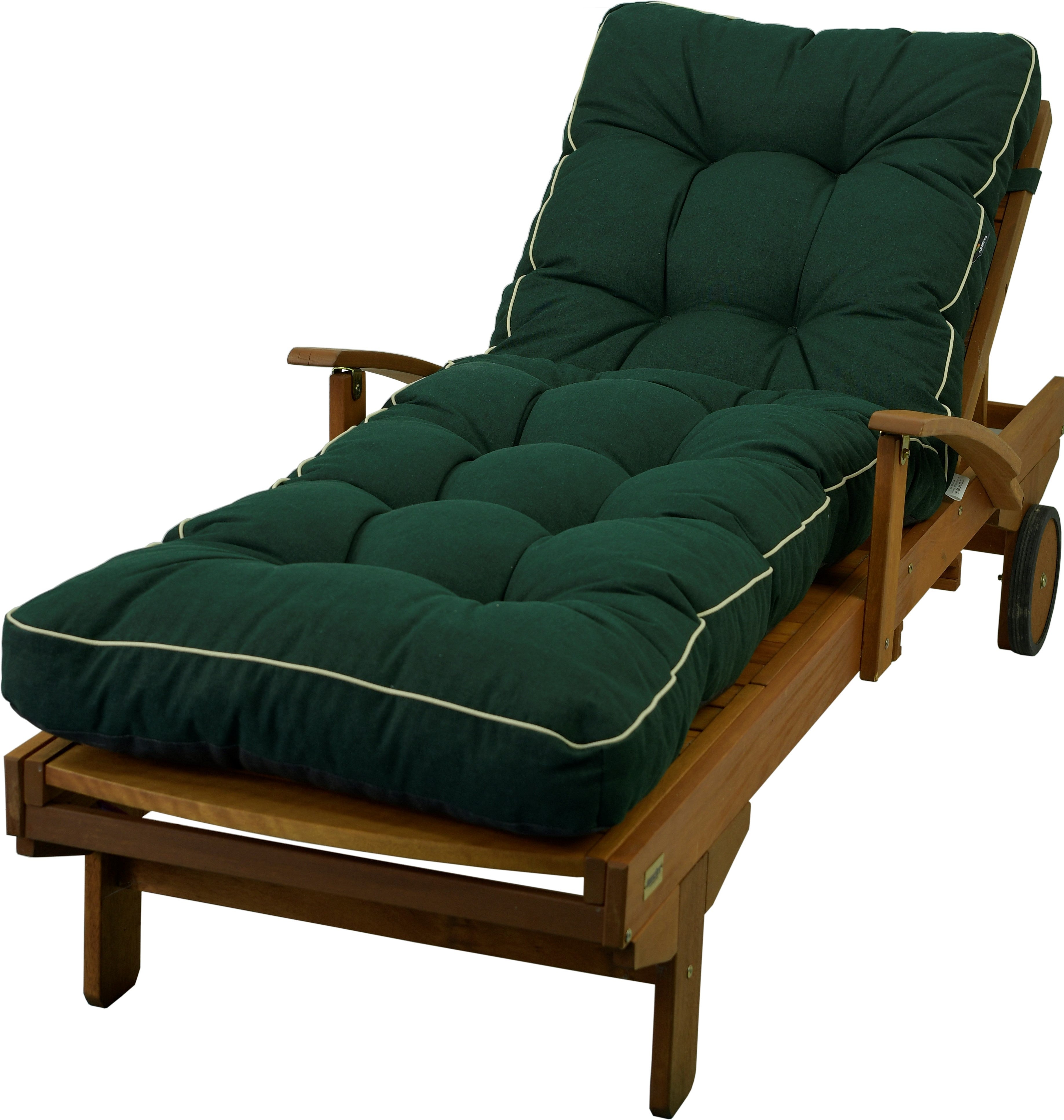 Poduszka na leżankę ogrodową leżak AMPO ciemny zielony wodoodporna 1 szt.