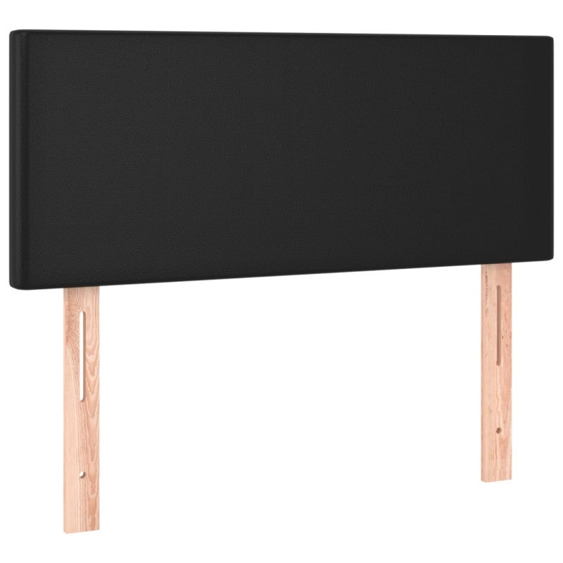 vidaXL Cabeceira de cama couro artificial 90x5x78/88 cm preto - 2