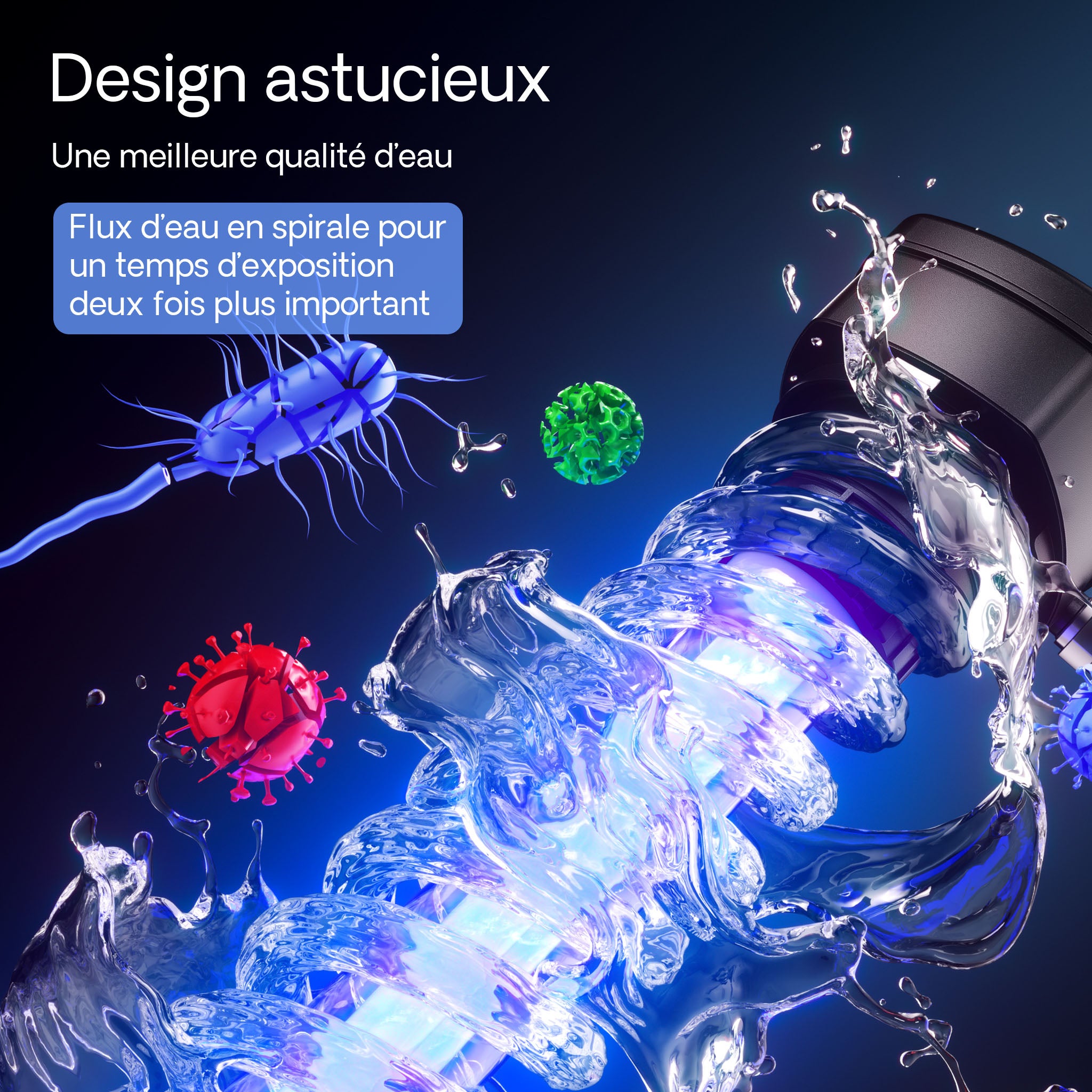 CUV-209 Stérilisateur Clarificateur de bassins ou d’étang - débit max. de 1500 l/h - avec Lampe rayons UV-C 9 W - pour Poissons et plantes… SunSun - 4