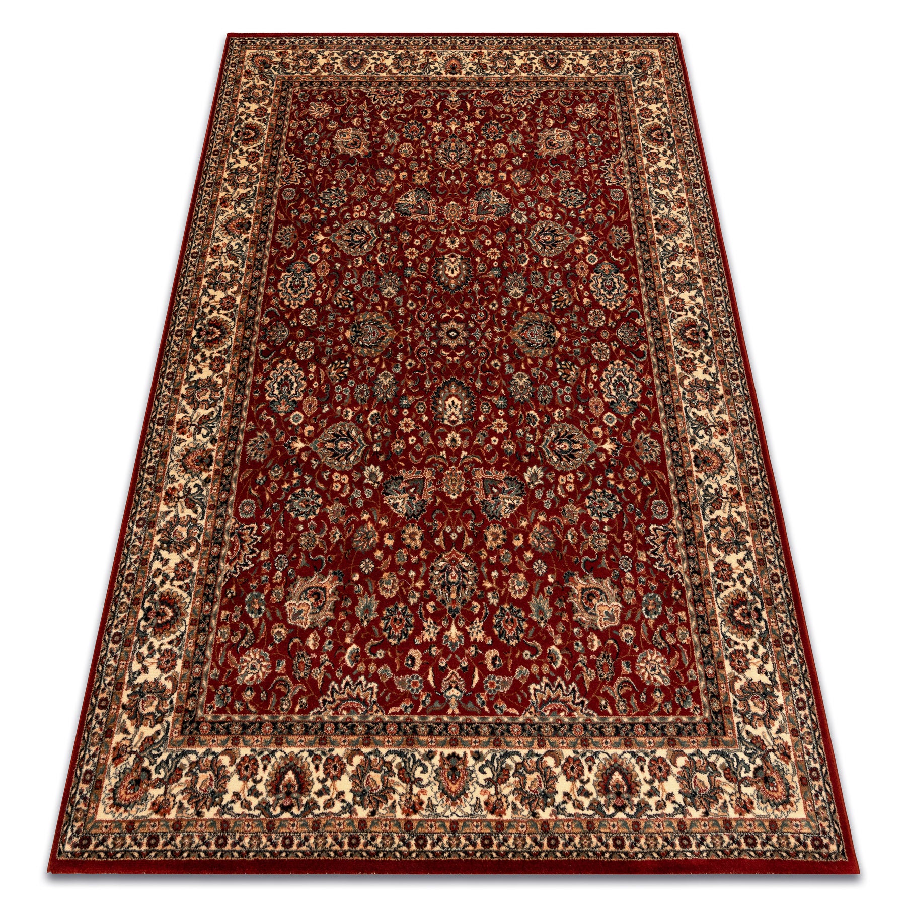 Dywan wełniany KASHQAI 4362 302 ornament bordo / beż 200x300 cm