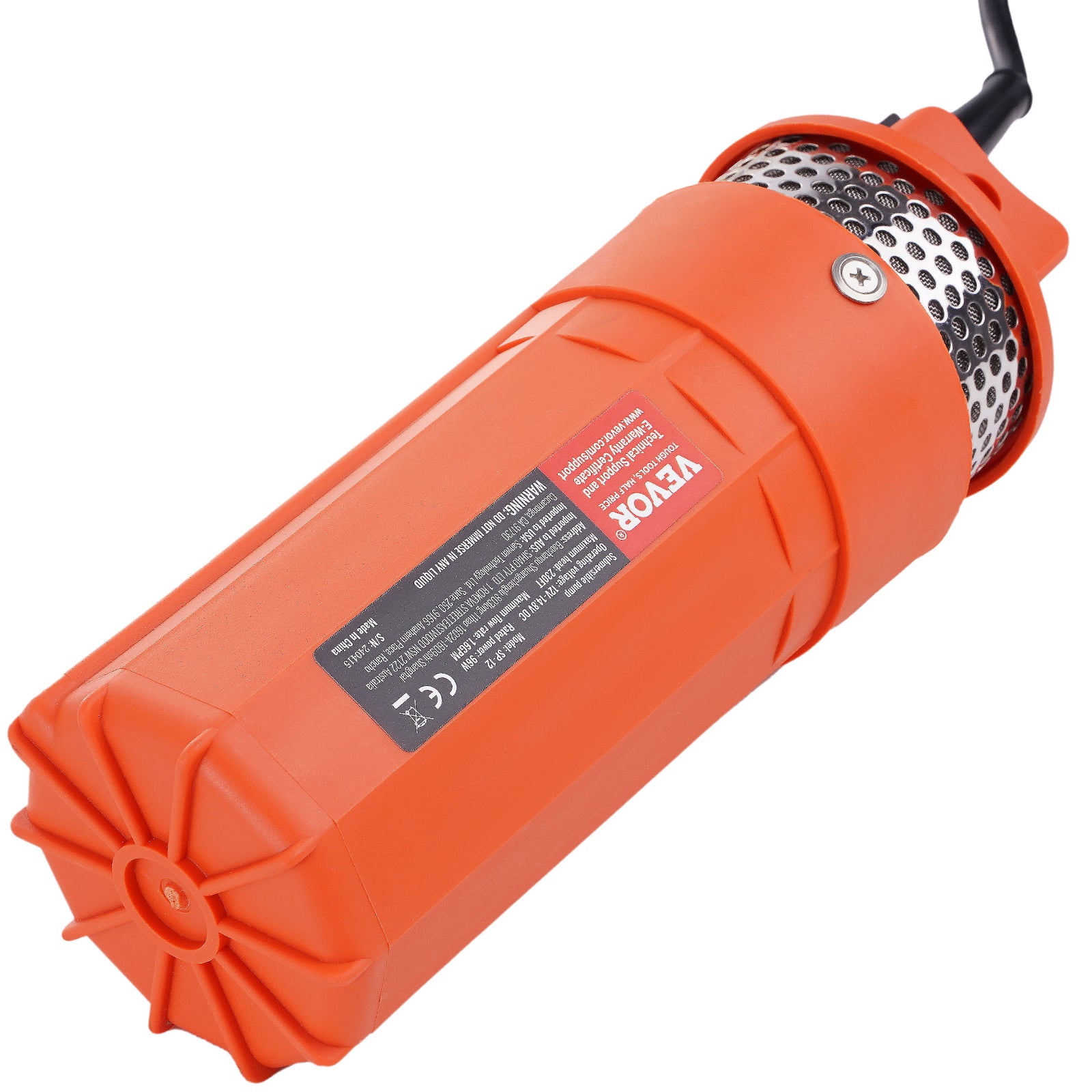 Pompe à Eau Solaire Immergée ZYIY 12V/24V – 200W/260W, Débit 2,3 M³/h, Hauteur Max 40-53 M