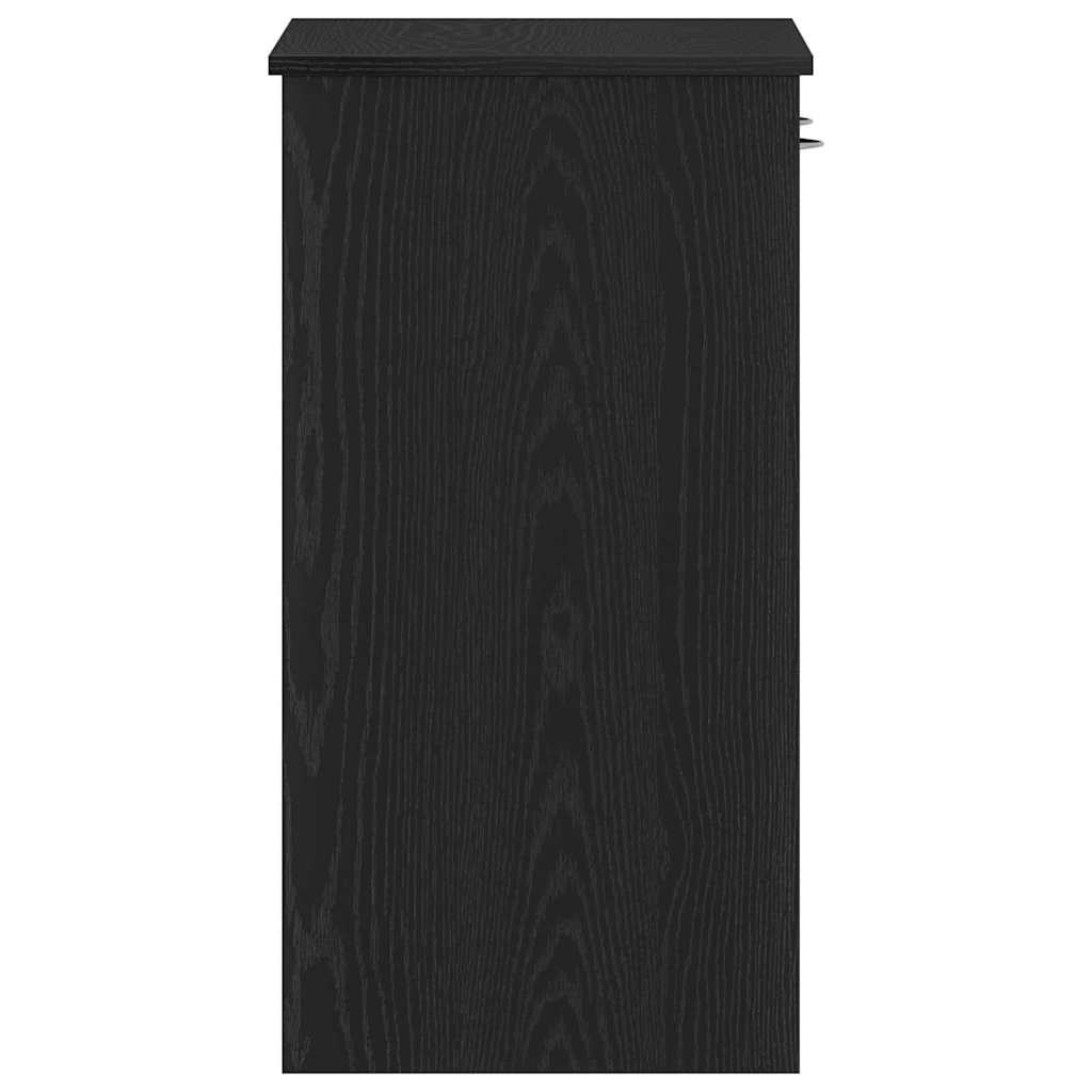vidaXL Bureau Chêne noir Bois d'ingénierie 80 x 40 x 75 cm - 8
