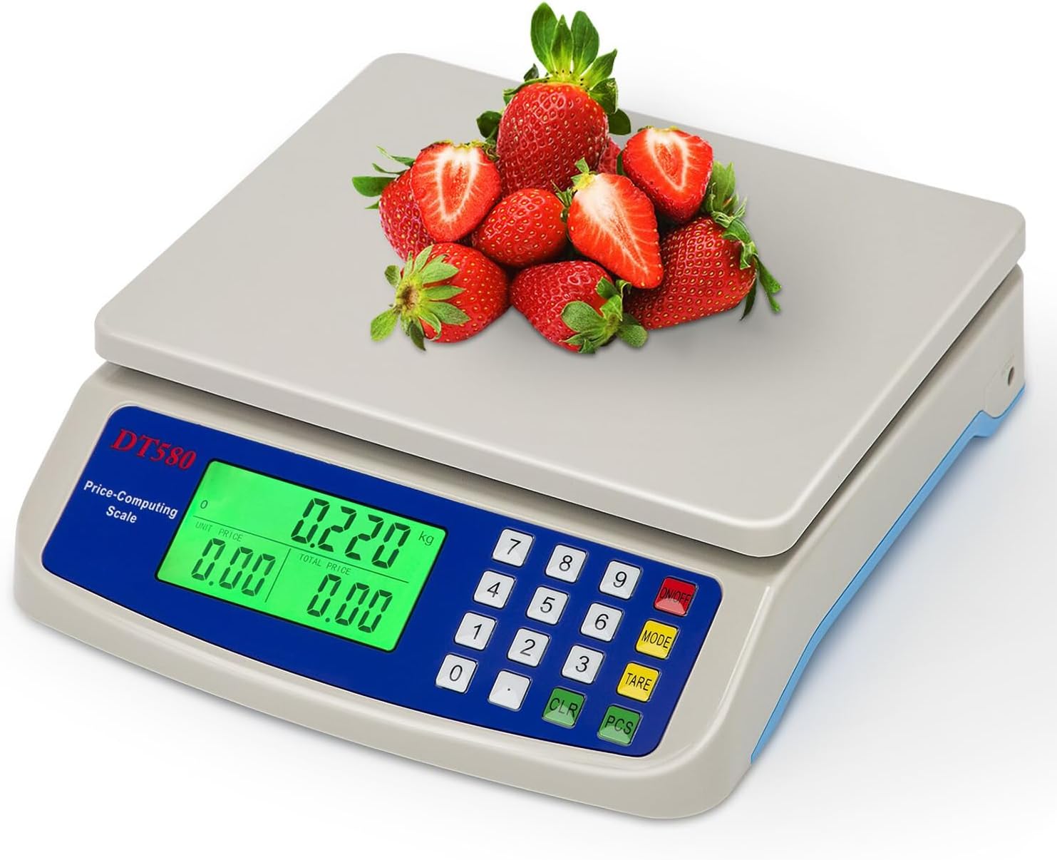 Elektroniczna waga kuchenna 30kg - Dokładność 1g - Ekran LCD - Zasilacz sieciowy 6V w zestawie - Do użytku spożywczego