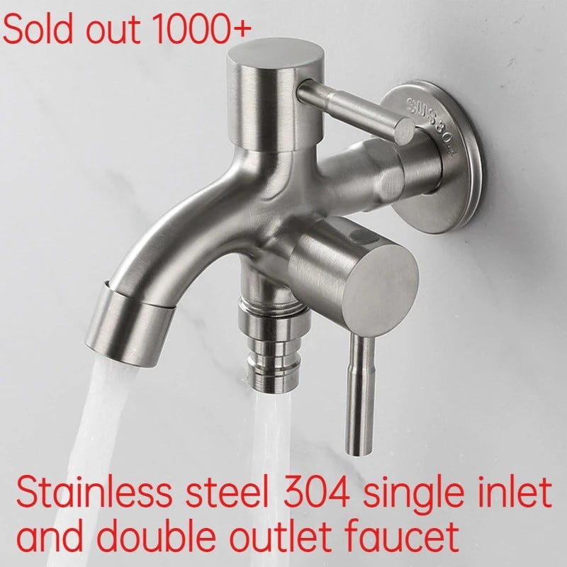 Rubinetto Per Lavatrice A Doppio Controllo - Valvola Angolo In Lega, G1/2" - Foto 9