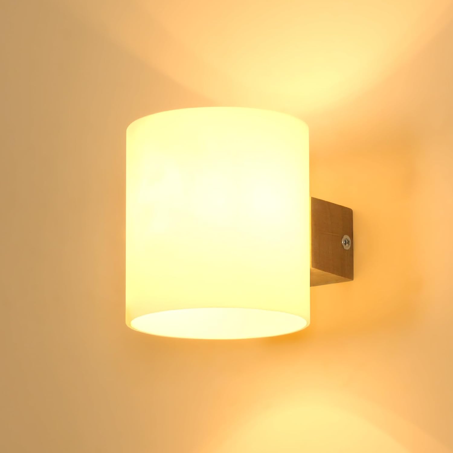 Applique Murale En Bois Pour Intérieur "MILA" Avec Interrupteur