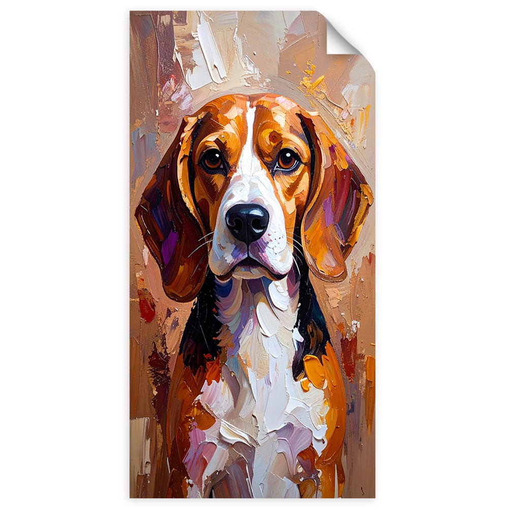 Naklejka na ścianę do pokoju młodzieżowego, Pies Labrador 50x100