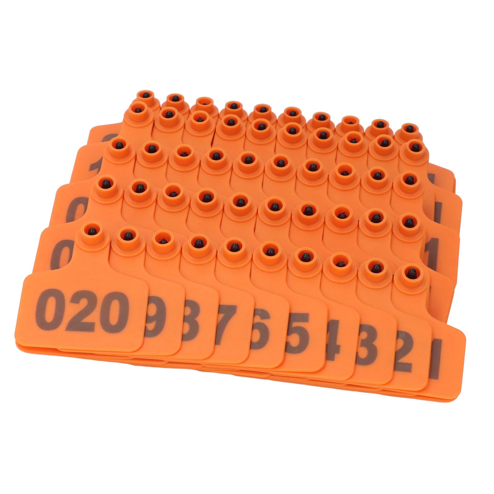 100 Pièces Étiquettes Oreille Plastique TPU Pour Bovins, Veaux, Moutons - Marquage Identification Bétail Sans Numéro - Élevage