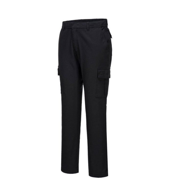 Pantaloni donna fitness COMFORT 500 regular cotone leggero grigi melange