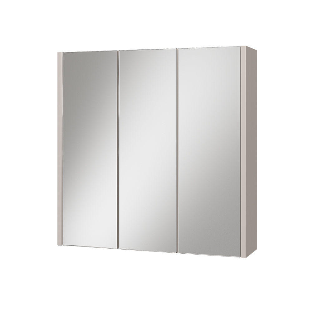 Vicco Szafka z lustrem w łazience Majest, Kaszmir, 67.4 x 68 cm z 3 lustrzanymi drzwiami