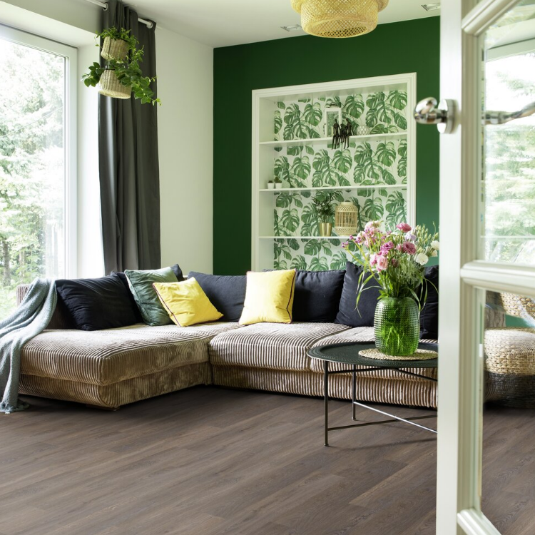 Lame de sol PVC adhésive effet bois cleveland dark GERFLOR Senso Auto-adhesif - 7
