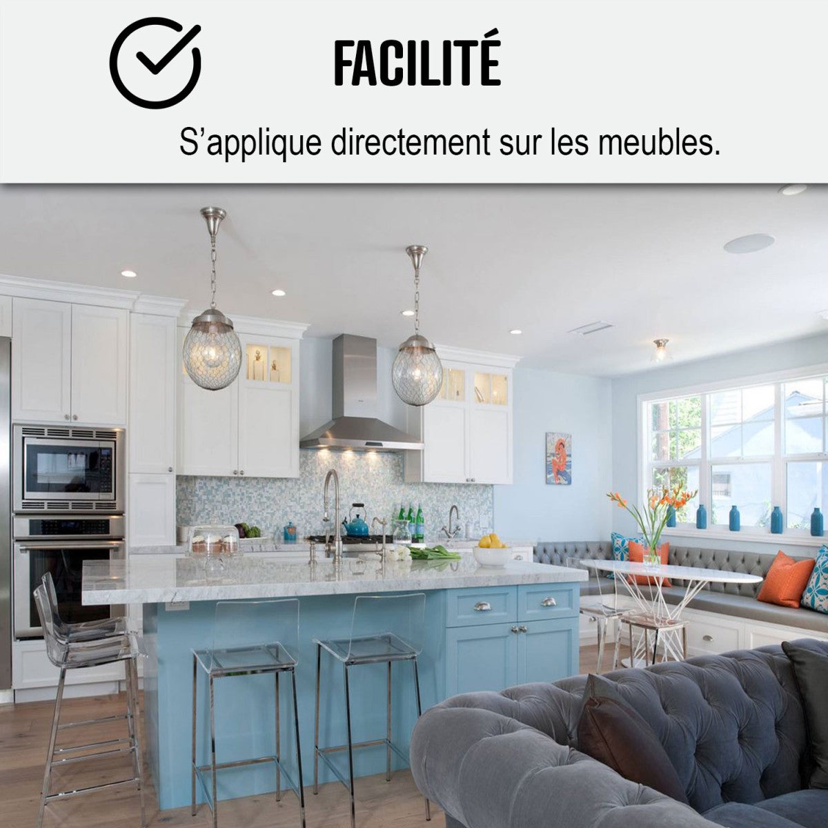 Peinture Meuble Cuisine, Salle de Bain - ARCAPOXY MEUBLE - 1 kg (jusqu'à 12 m² en 2 couches) Blanc - RAL 9003 - ARCANE INDUSTRIES - 3