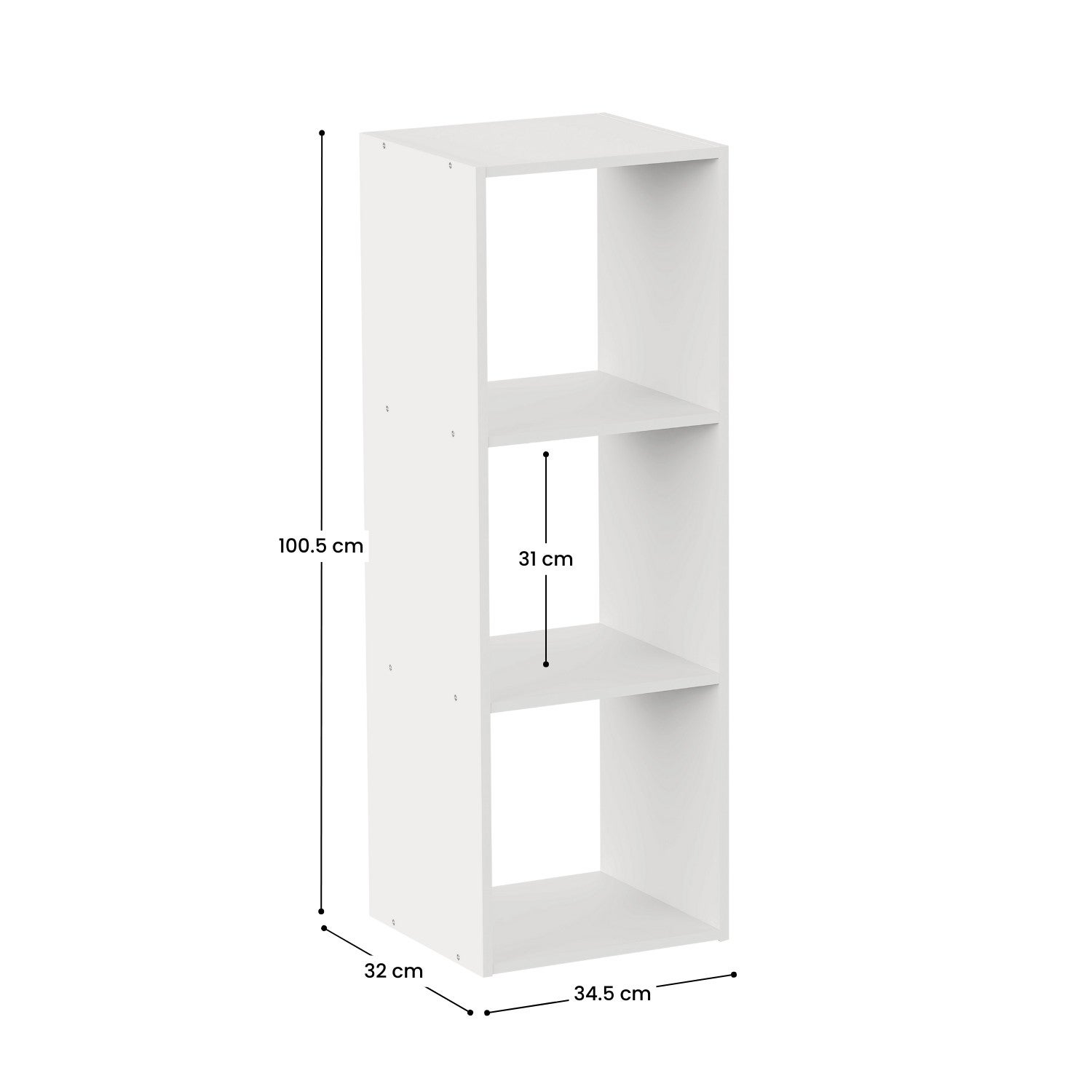 Etagère avec 3 Cubes SpaceQub 34,5x32x100,5cm 7house - 3
