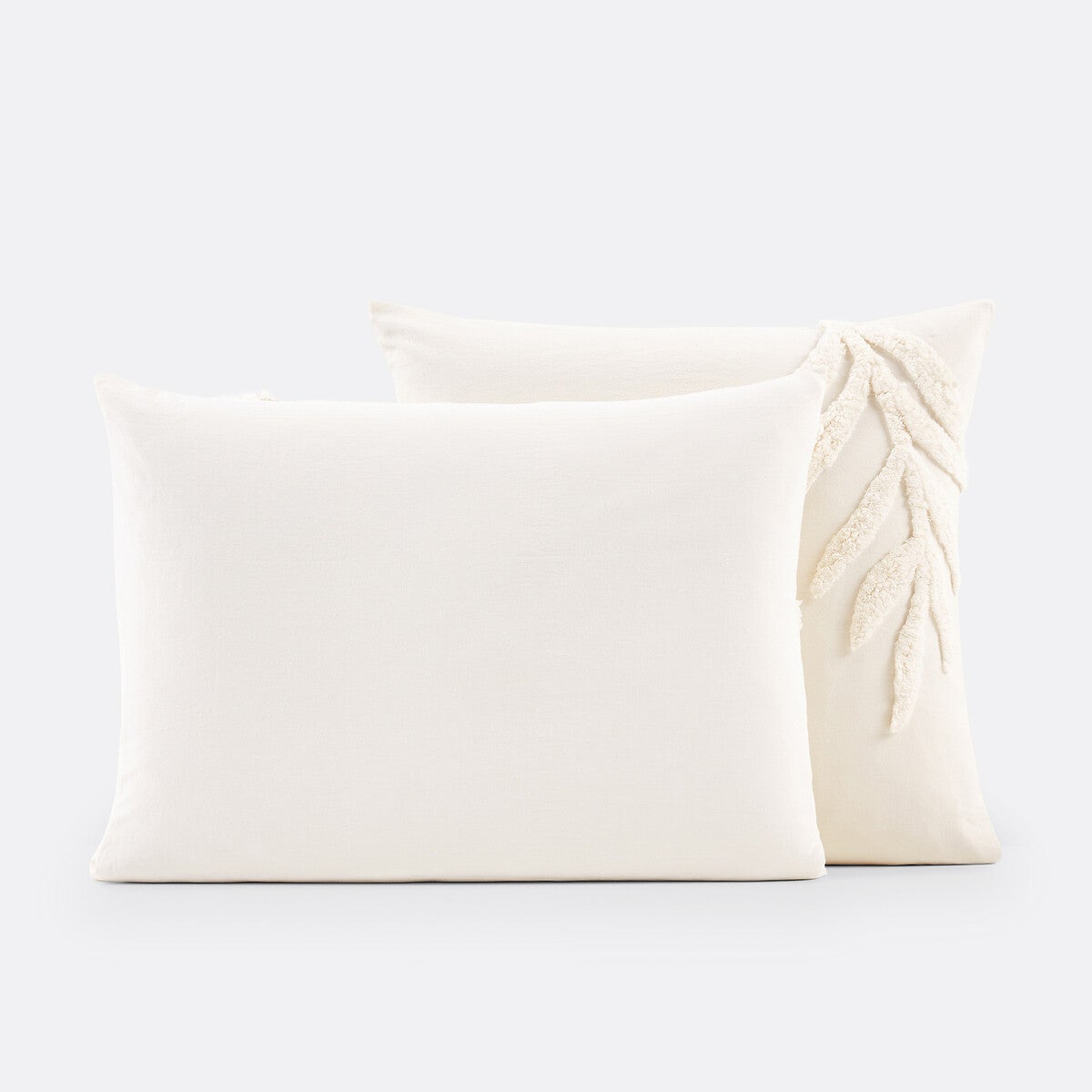 Taie d'oreiller coton, Jobe - Ecru - 63 x 63 cm - 3