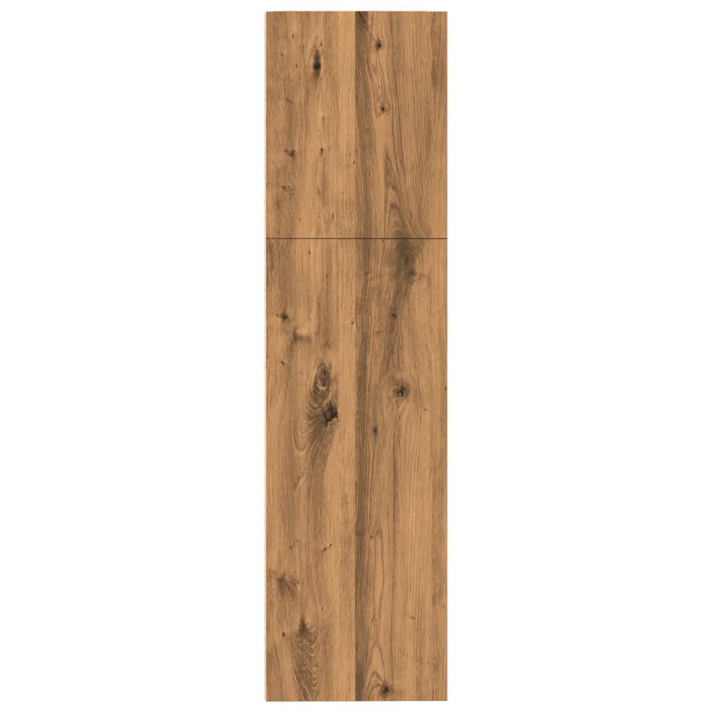 Bibliothèque | Armoire de livres | Meuble de Rangement chêne artisanal 80x30x114 cm bois d'ingénierie CFW826561 - 5