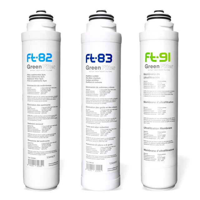 Lot De 3 Cartouches Filtrantes Pour Filtre Sous évier Trio Uf Ft82 - Ft83 Et Ft91