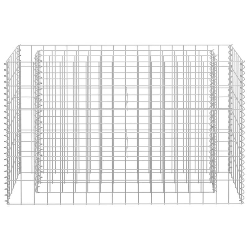 Gabbione Letto Rialzato in Acciaio Zincato 90x30x60 cm vidaXL - 4