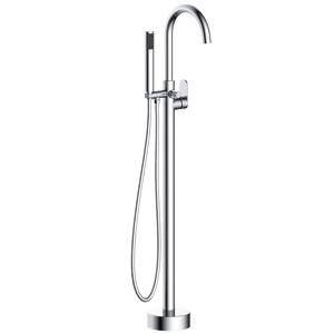 Robinet de baignoire ilot mécanique colonne de sol Charme ESSEBAGNO - chrome
