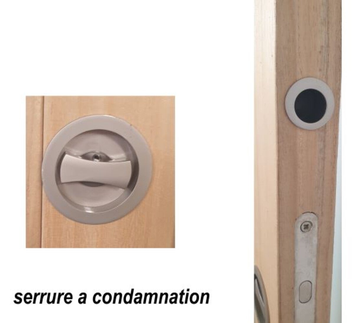 Porte Coulissante Décor Chêne Naturel Honey Oak H204 X L93 Cm,galandage, Kit Finition Gd Menuiseries - 5
