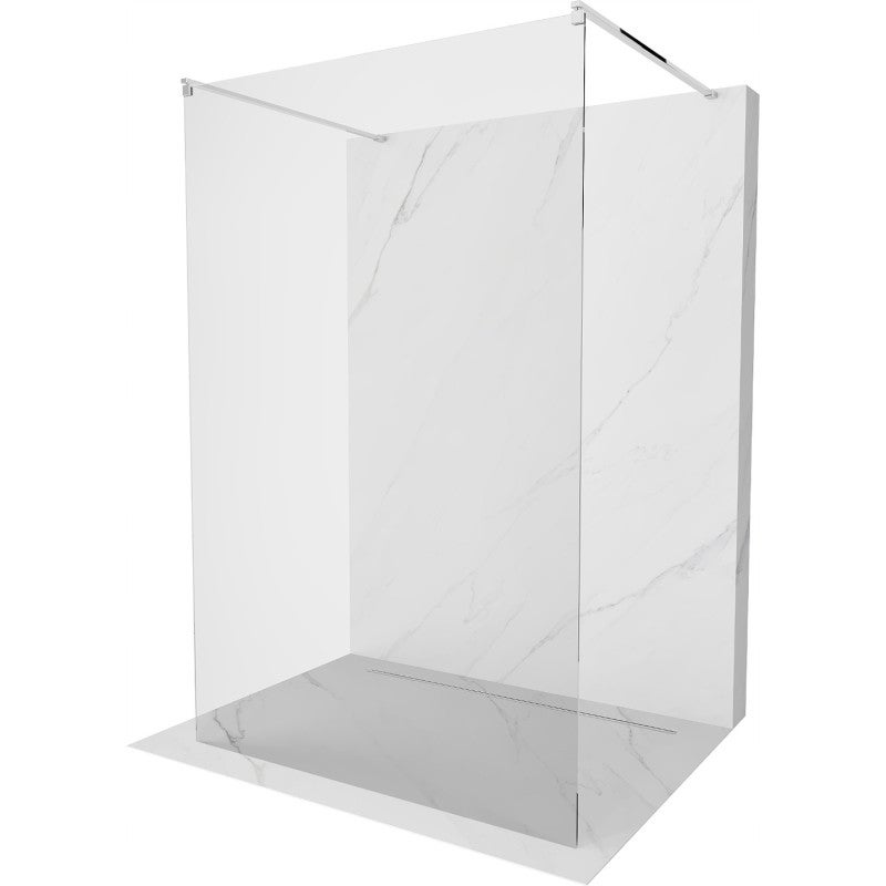 Mexen Kioto ścianka prysznicowa wolnostojąca 130 x 200 cm, transparent 8 mm, chrom - 800-130-002-01-00