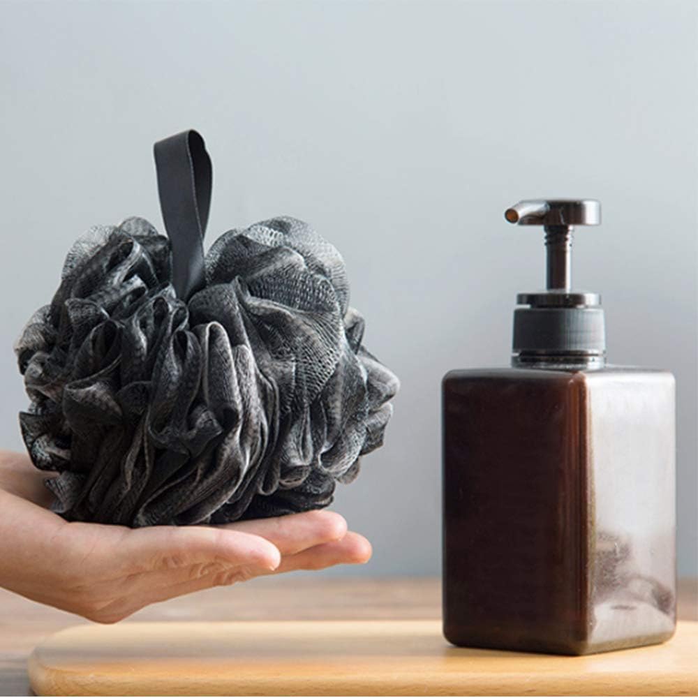 Zestaw 3 gąbek do kąpieli, luffa spieniająca, szczotki czyszczące, peelingujące unisex, oczyszczające i kojące (60 g/sztuka) - 5