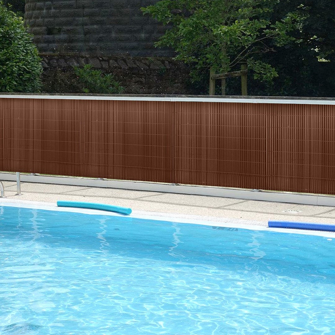 Osłona PVC 100x300 cm, odporna na pogodę, brązowy