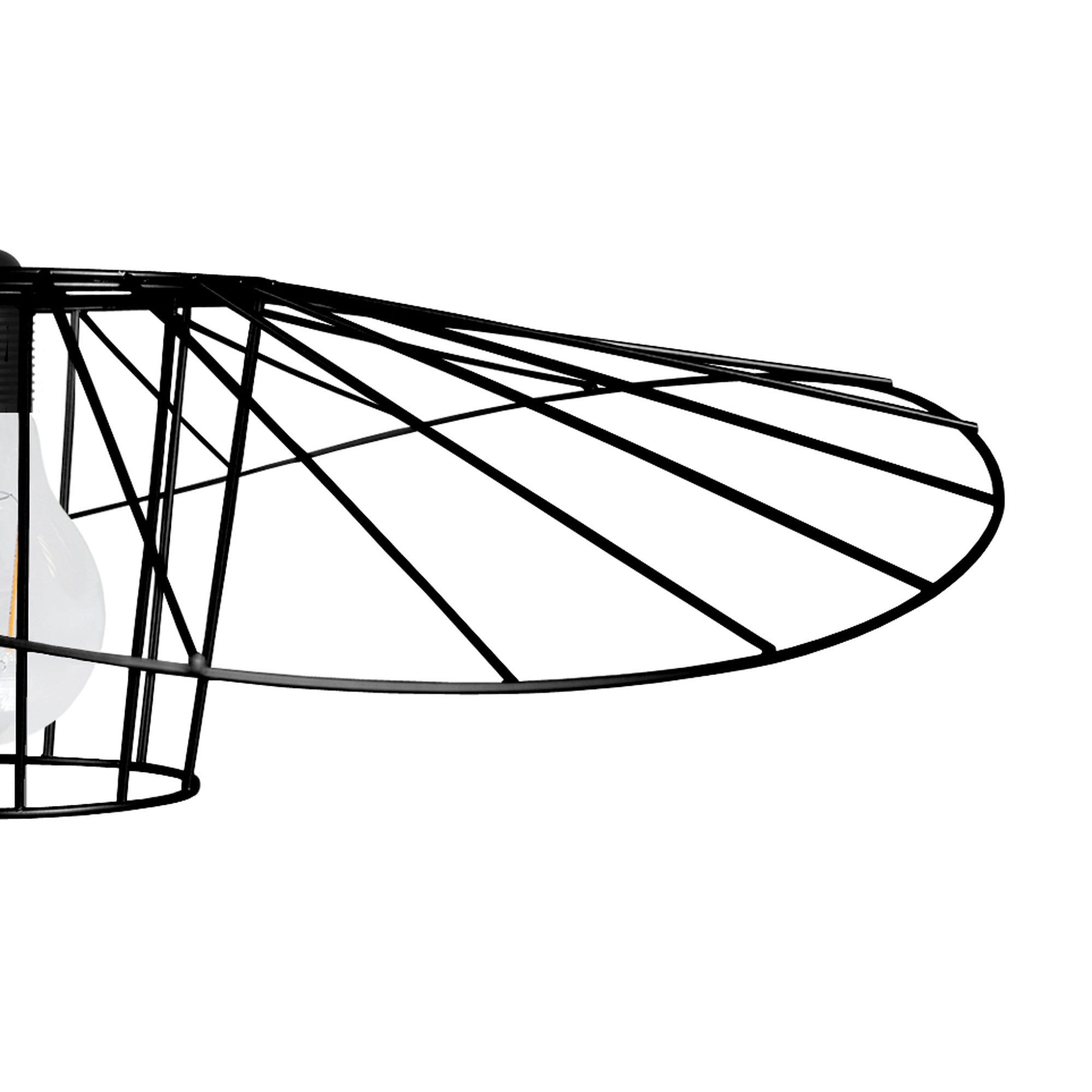 LADY BIRD MIDIUM - Suspension géométrique métal noir - 4