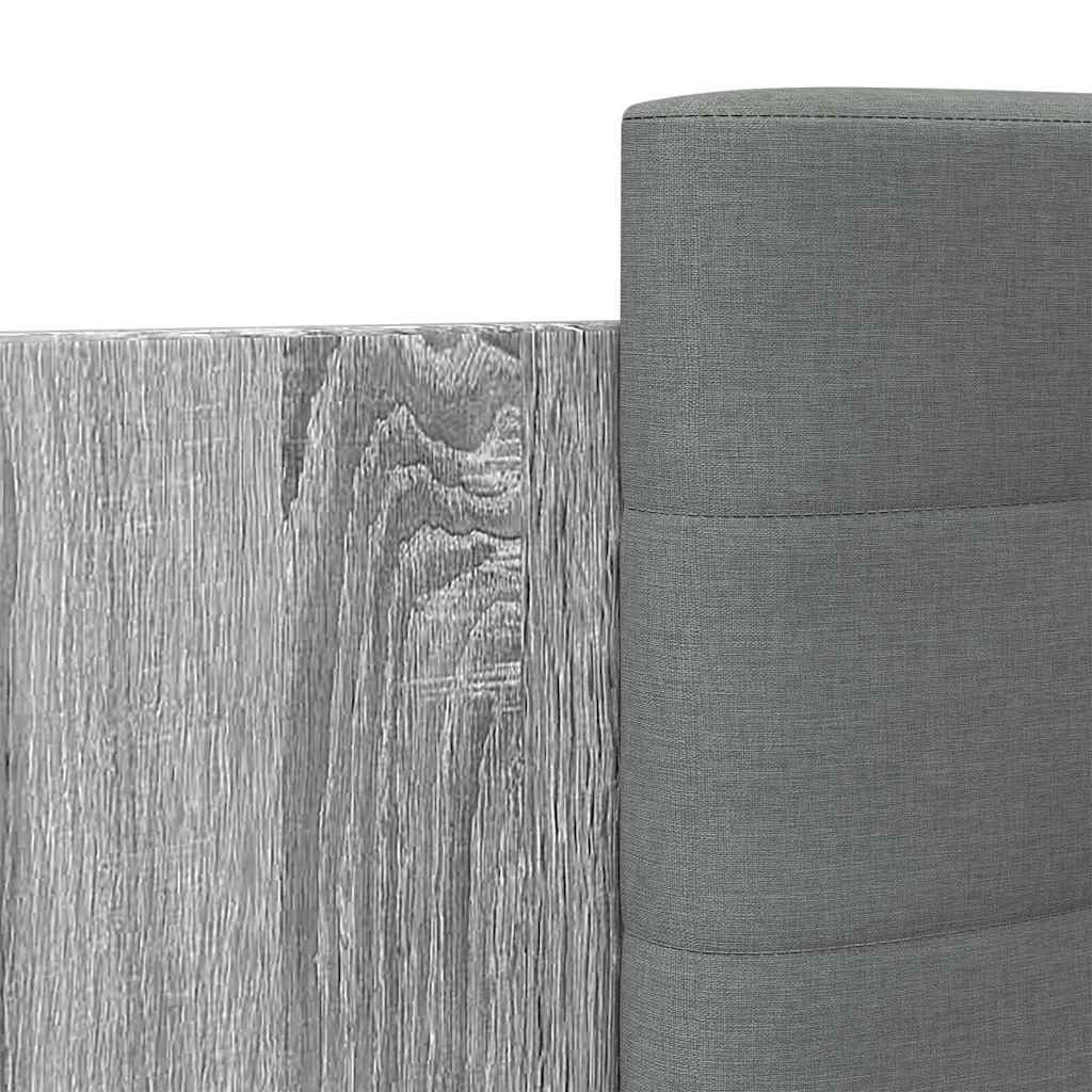 Cadre de lit sans matelas gris 140 x 200 cm - 7