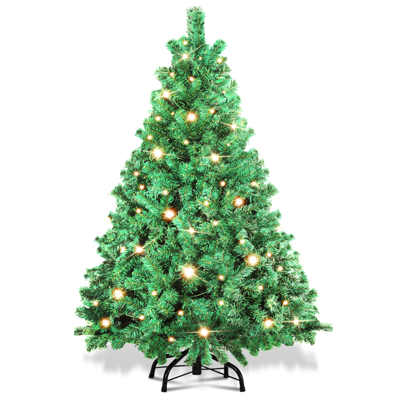 Com-four® Blanc Premium Couverture De Sapin De Noël Pour Le