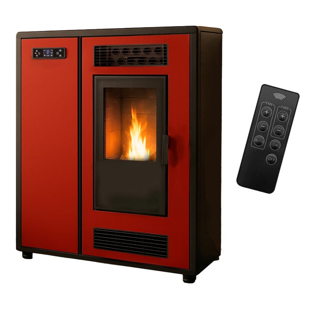 Poêle à granulés Air Slim Astral 12,2 kW Bordeaux Sannover