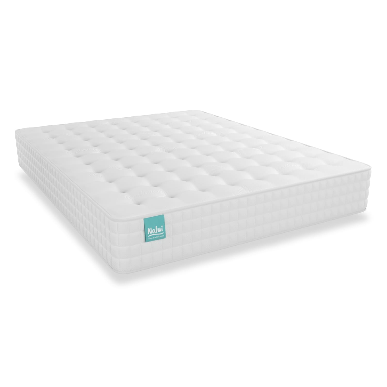 Nalui colchón de muelles ensacados 150x190 cm galana blanco ±26cm firmeza media-suave | hecho en españa