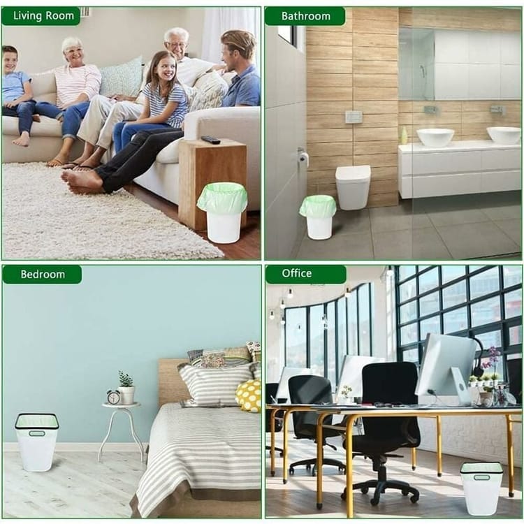 100 sacs poubelles s, sacs poubelles compostables s de 20 litres d'épaisseur pour la nourriture, la maison - 4