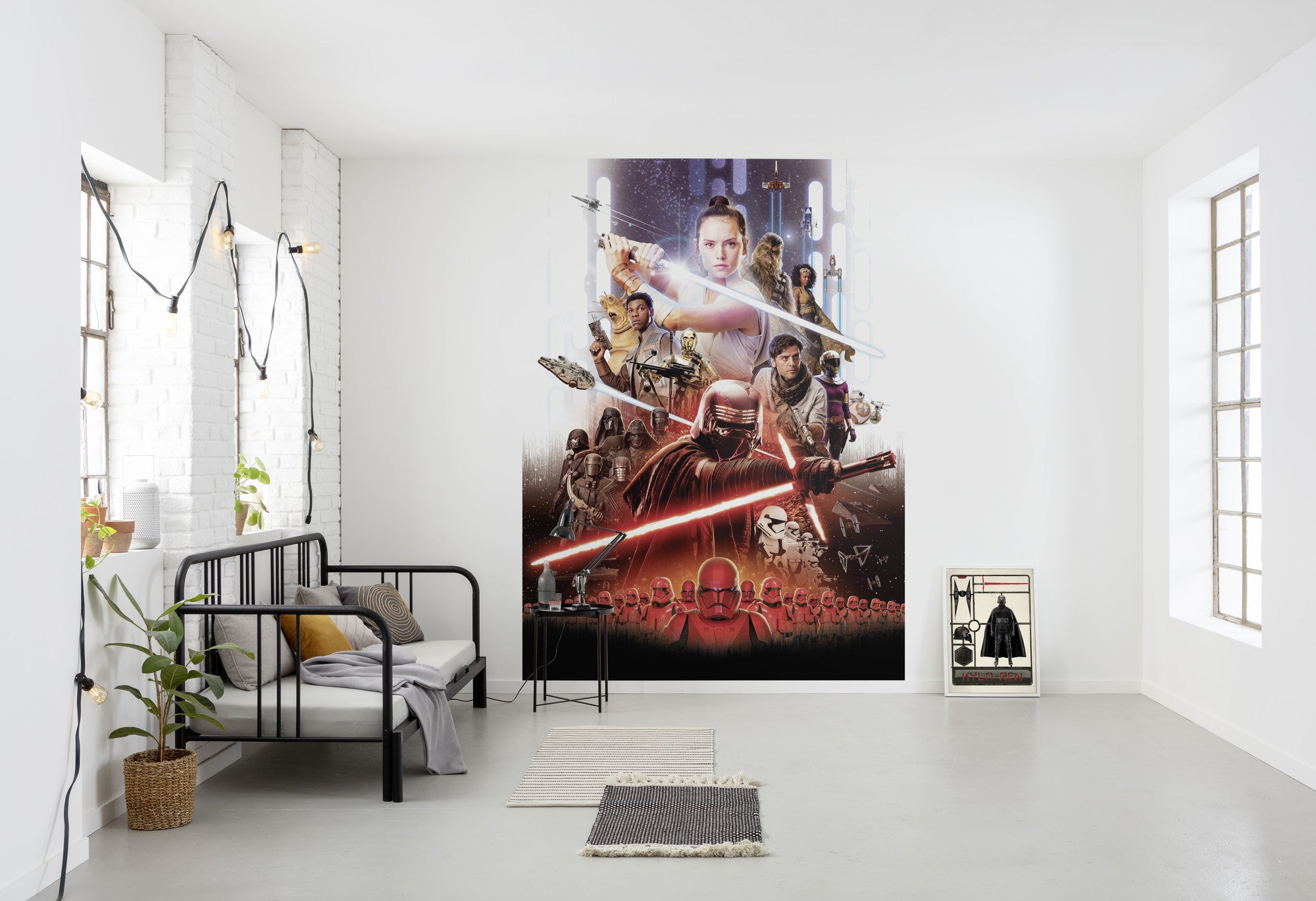 Papel pintado panorámico sobre papel de komar - star wars star wars ep9 movie poster rey - talla: 184 x 254 cm