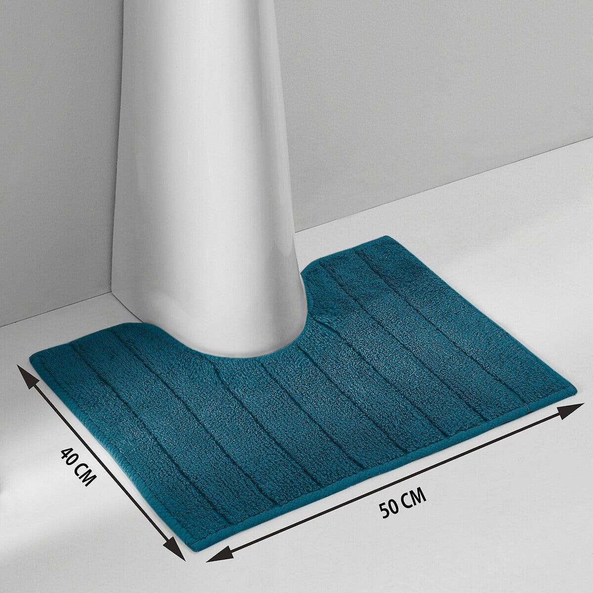 Excelsa Tapis Égouttoir Lavabo Caoutchouc 40x36 Cm – Protection Évier Anti-Chocs Blanc