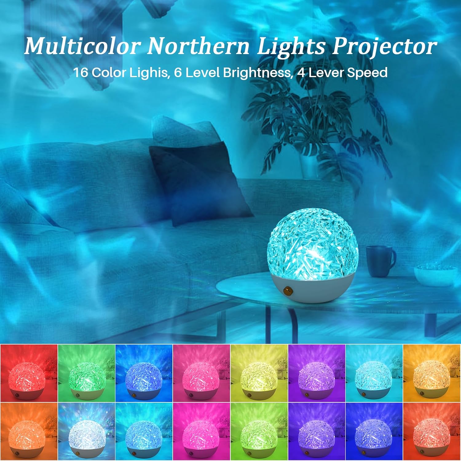 Projecteur Ciel Étoilé Galaxy, 16 couleurs LED, télécommande, décoration chambre/plafond, cadeau [Classe énergétique A] - 2