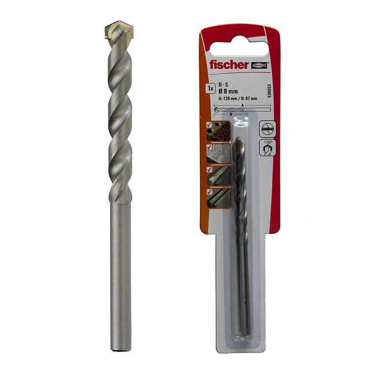 Pack de 2 foret fischer maçonnerie d-s hm 3,0x30 / 60 530522 - 6