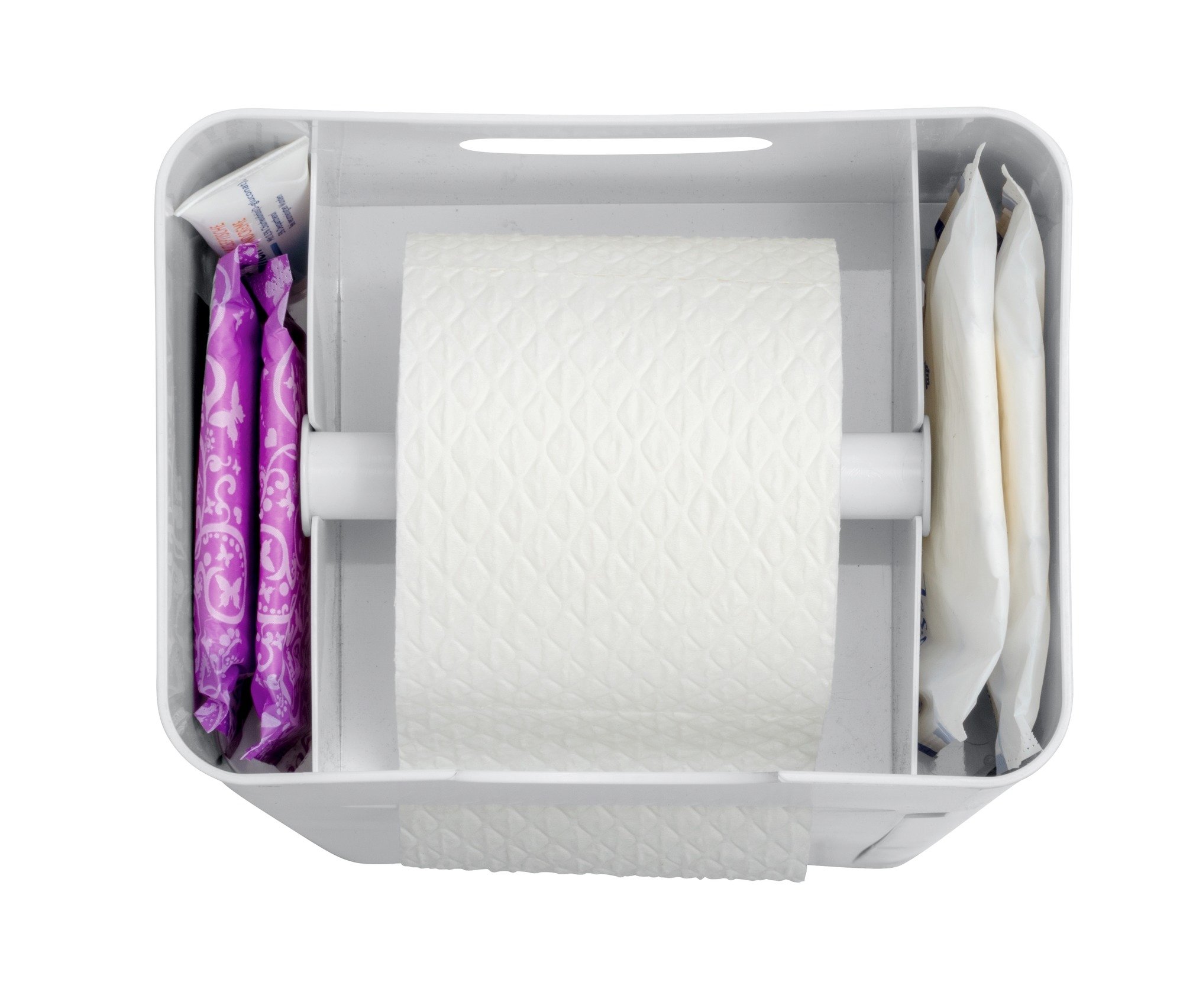 Porte-papier hygiénique et brosse IMON, 6in1, gris, WENKO, WENKO - 2