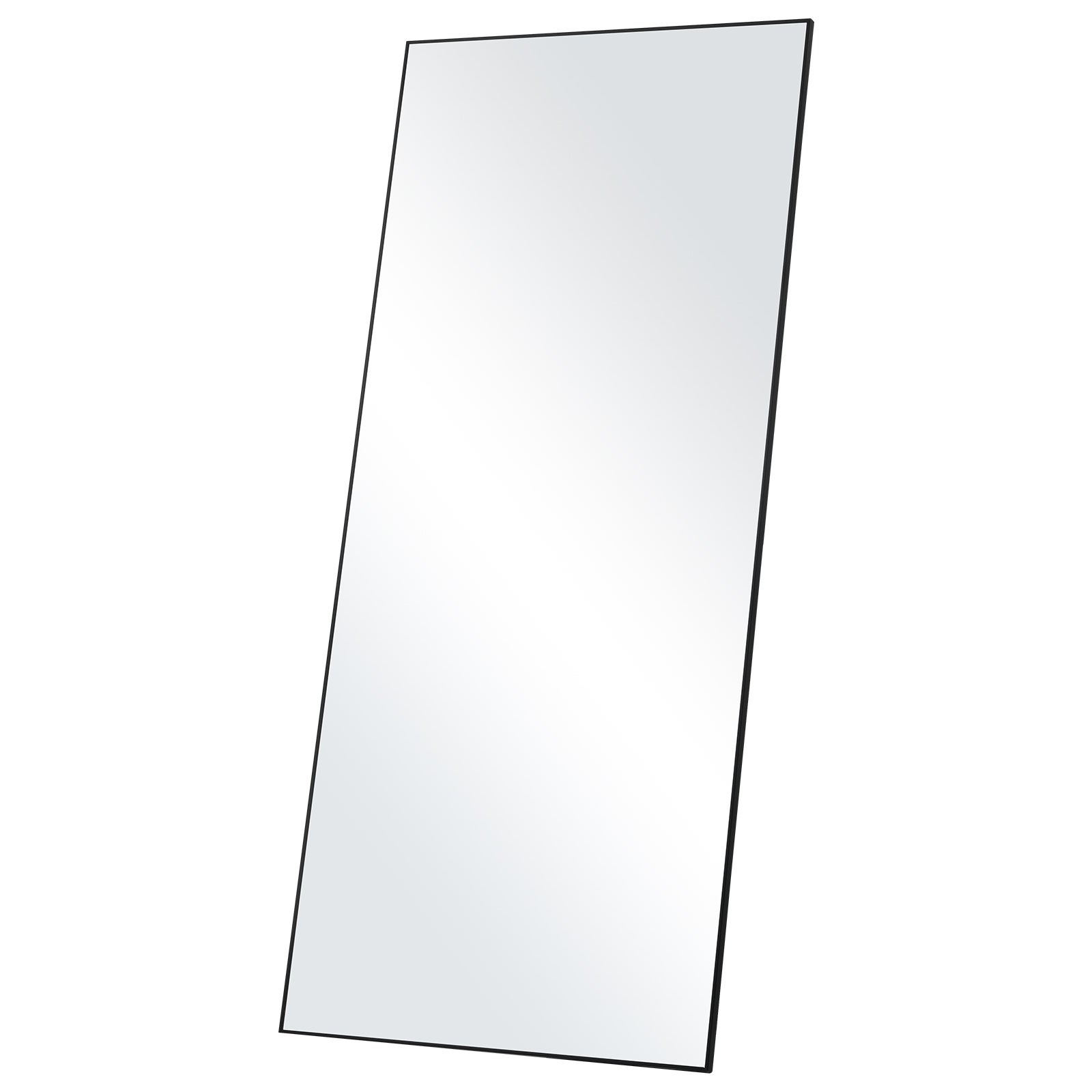 Grande specchio a figura intera, 80 x 180 cm, infrangibile, con cornice in legno, design versatile da appendere o da appoggiare, per camera da letto, soggiorno, spogliatoio
