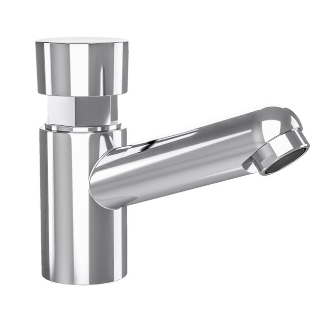 Valaz Robinet de lavabo encastré chromé avec minuterie - Série Navia