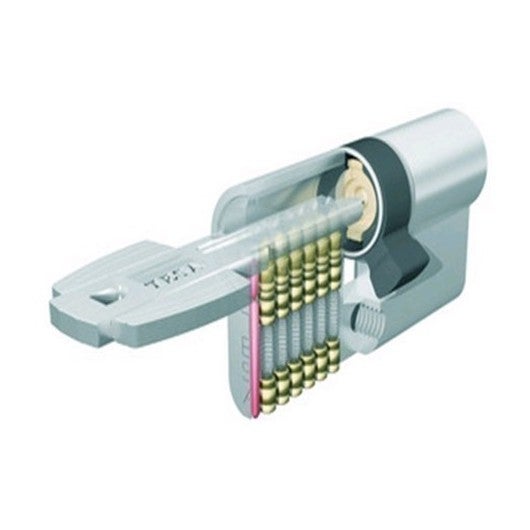 Tesa Assa Abloy T65B3055N Veiligheidscilinder, Standaard T60 Vernikkeld 30 X 55 Mm Lange Lage Druk 2929075726