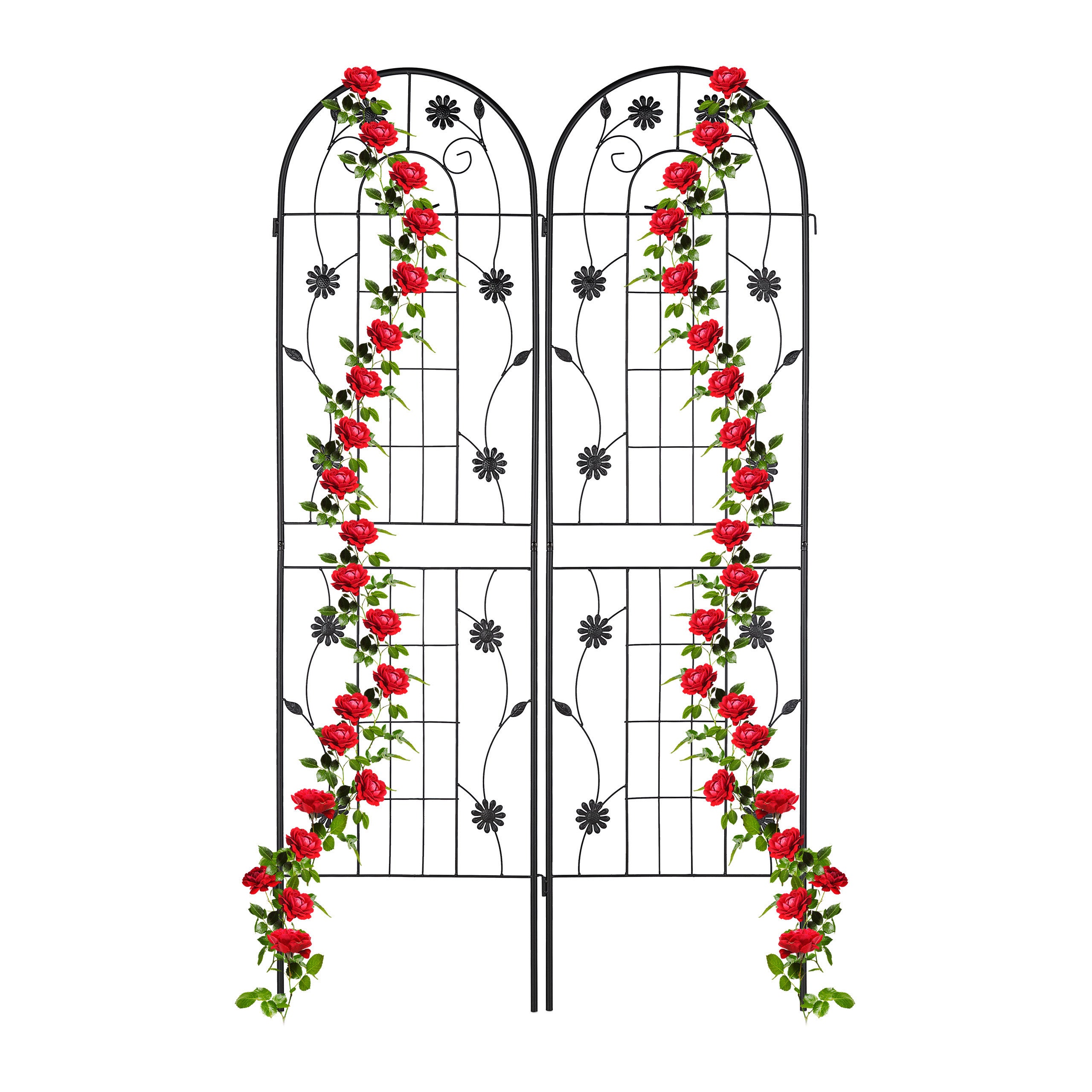 Relaxdays Grilles Tuteur Plantes, Set De 2, HxL 180x50 Cm