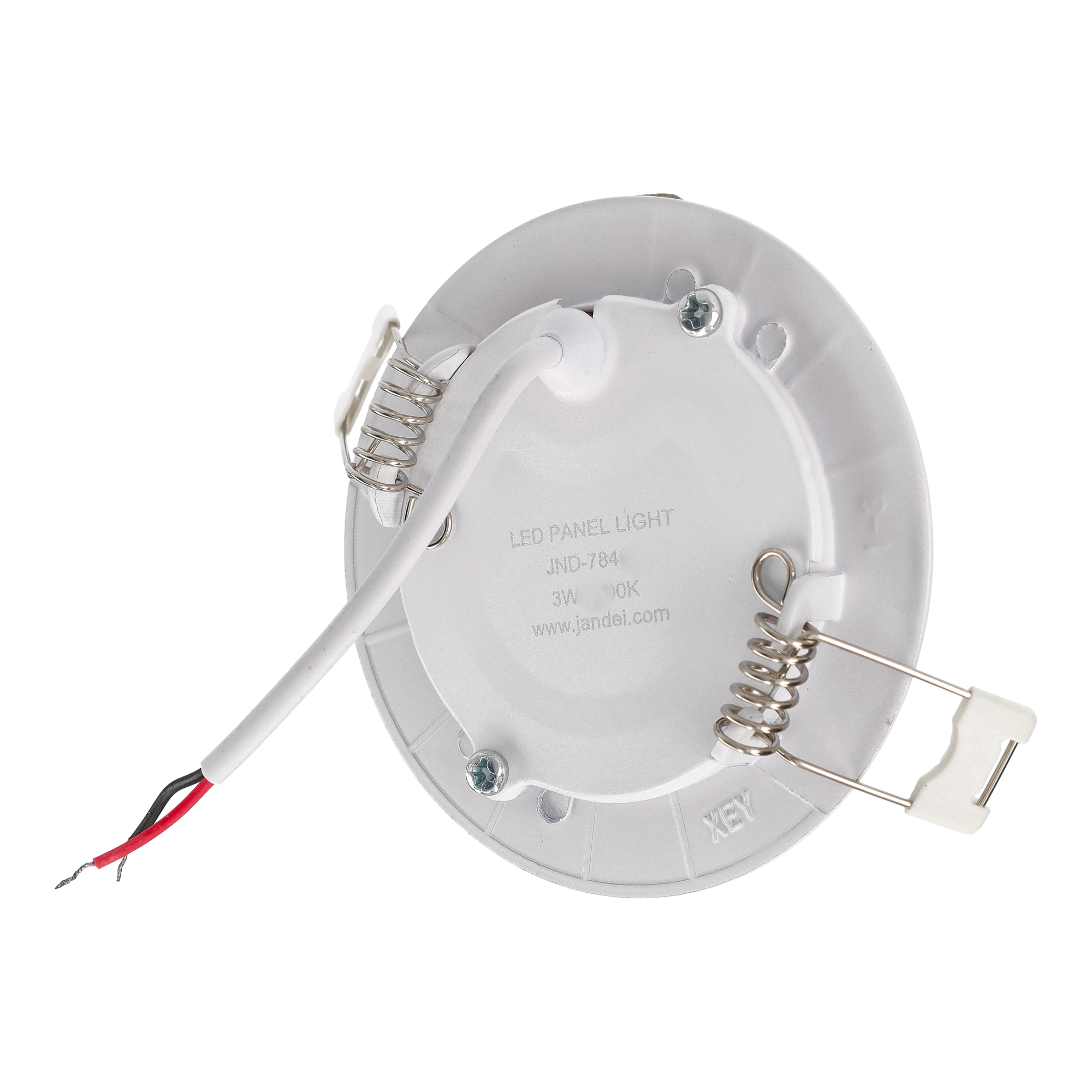 Jandei Pack x5 Downlight led rond encastré 12V, 3W, Lumière Neutre 4200K. Cadre blanc - 6