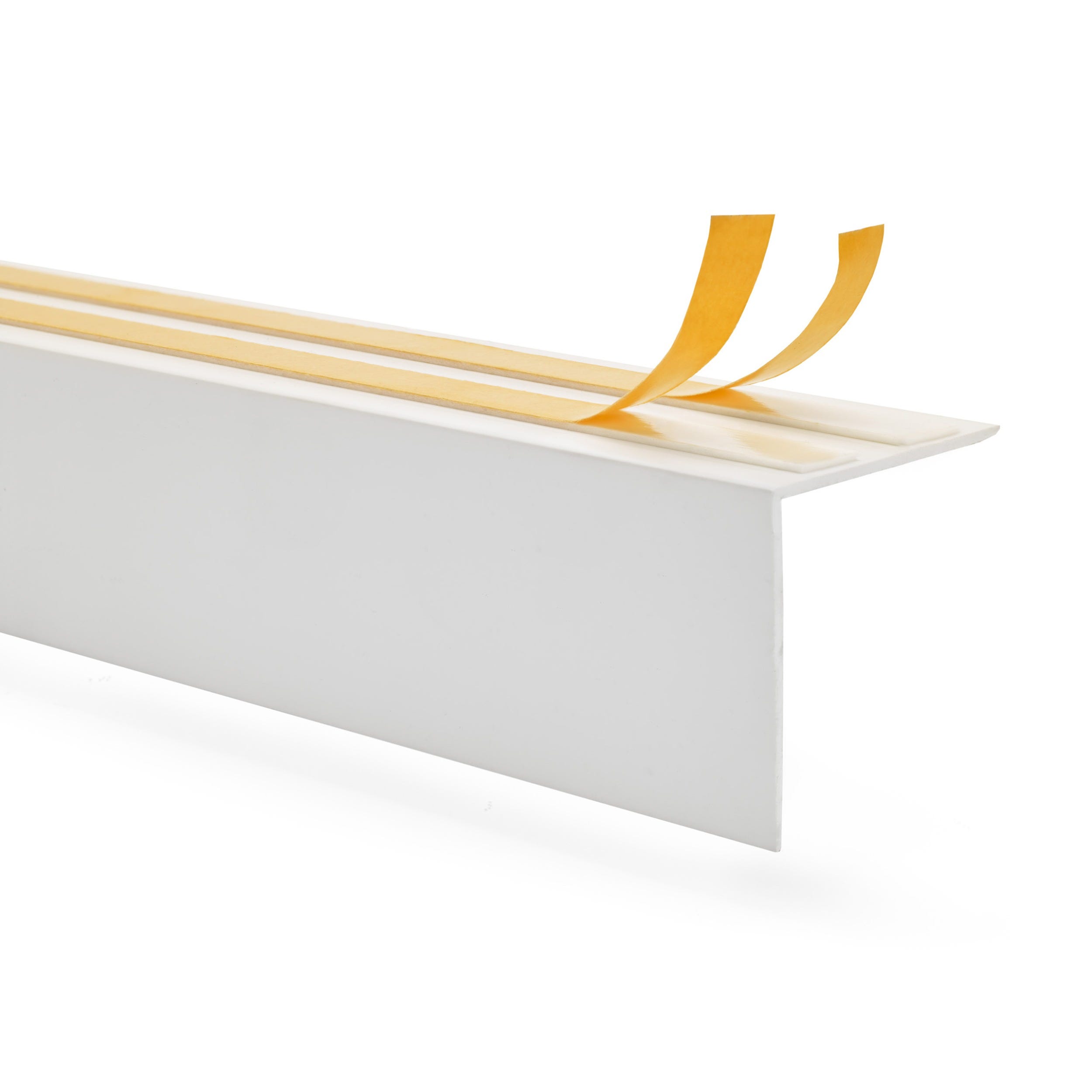 QUEST Cache-tringle à rideau en PVC 30x30mm, 2m, auto-adhésif, blanc ...