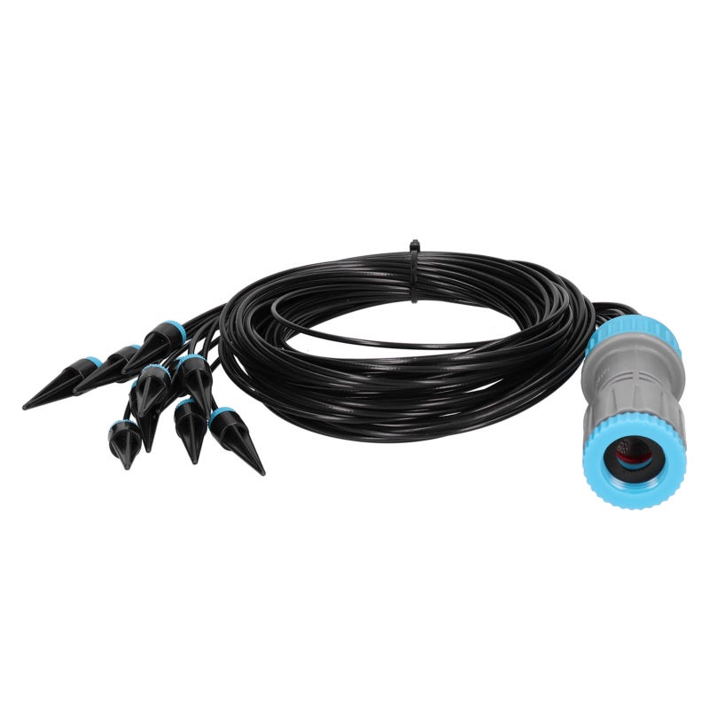 Système d'irrigation goutte à goutte avec 10 goutteurs, dispositif d'arrosage automatique pour fleurs, idéal pour le jardinage et l'agriculture. - 9