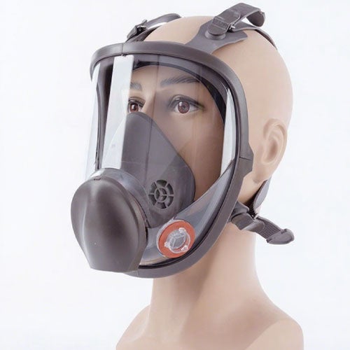 Masque Anti-poussière Masque A Gaz Double Large Cartouche Chimique Respiratoire Np306