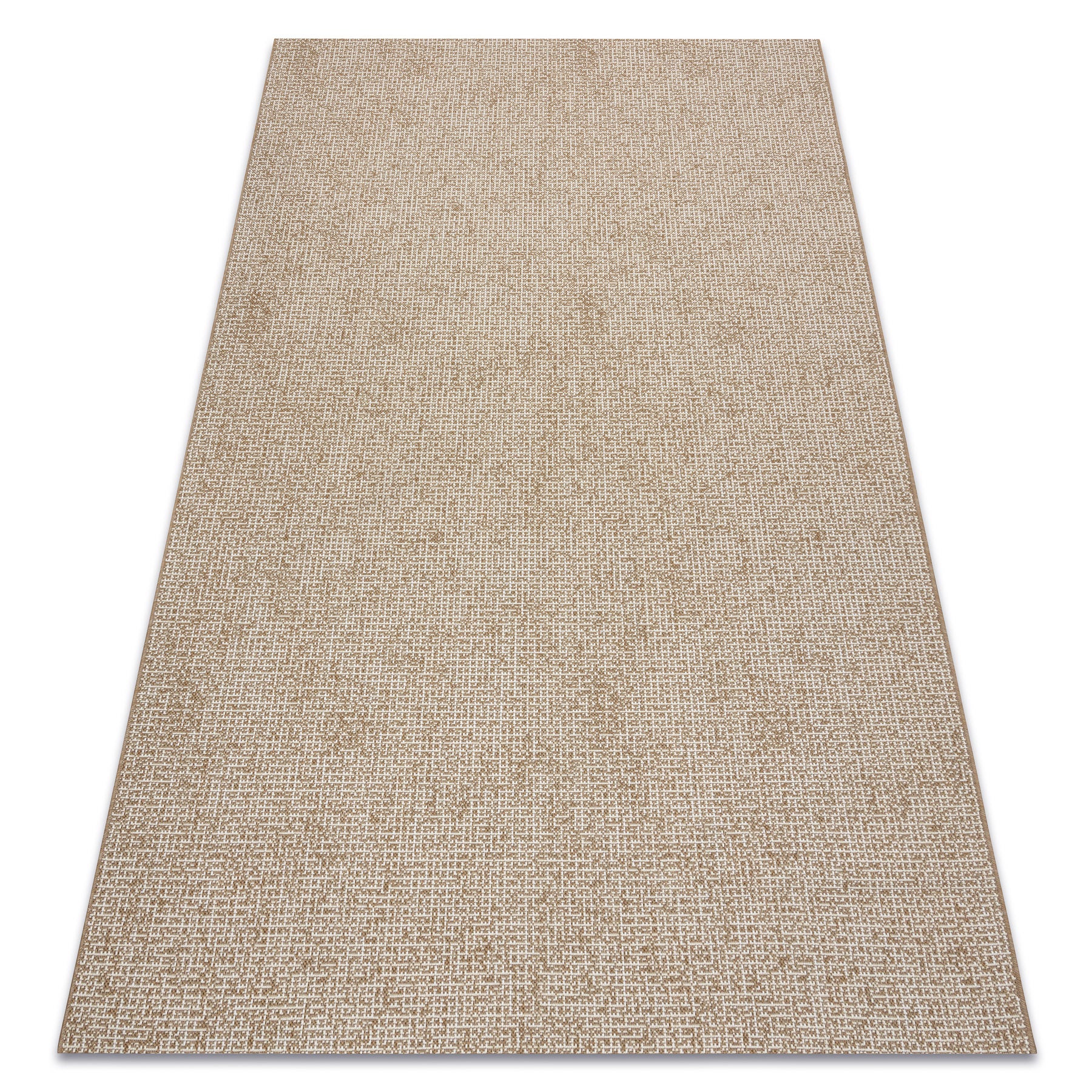 Dywan sizal FLAT 49371265 Kratka - beż naturalny kolor słomkowy, sznurkowy 160x230 cm